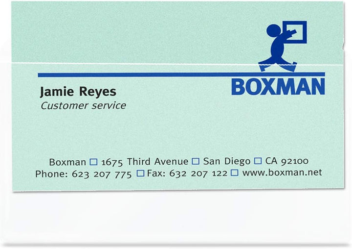 3L Visitenkartentaschen/10114 95x60mm Inh.100 95x60 mm 100 Stück - Öffnung grosse Seite, 95x60 mm 10