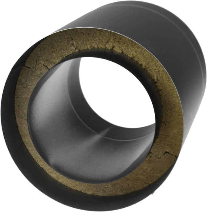 raik Rauchrohr/Ofenrohr Coltherm doppelwandig mit Isolierung Durchmesser 150 mm Länge 250 mm Stahlbl