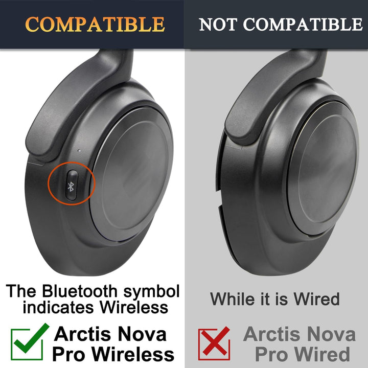 SOULWIT Kühlgel Ersatz Ohrpolster für Steelseries Arctis Nova Pro Wireless/Arctis Nova Elite Kopfhör