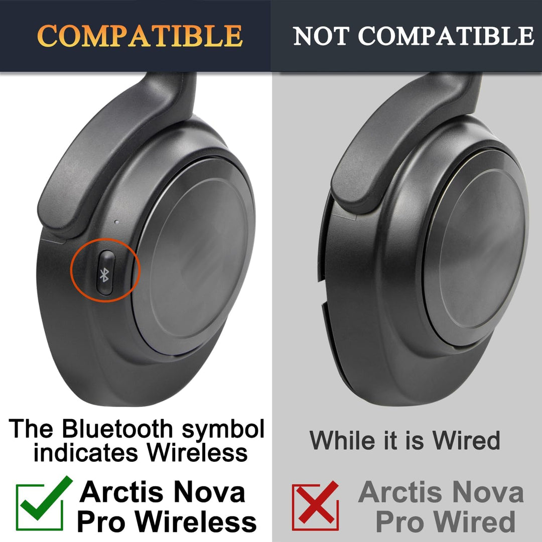 SOULWIT Kühlgel Ersatz Ohrpolster für Steelseries Arctis Nova Pro Wired, Nova 1/1X/1P/3/3P/3X/4/7/7X