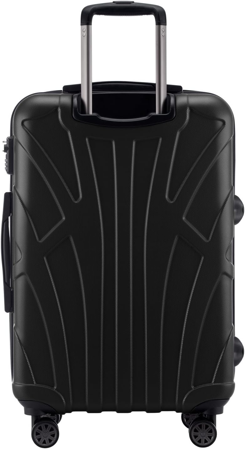 suitline Hartschalen-Koffer Koffer Trolley Rollkoffer Reisekoffer, TSA, 66 cm, ca. 58 Liter, 100% AB