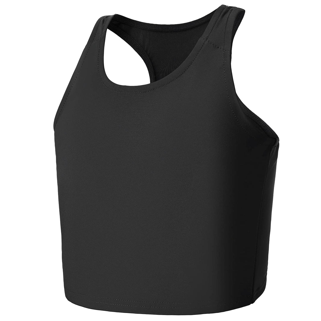 Wonababi Brustbinder, ultraflacher Transbinder mit Pull-on-FTM-Binder-BH Schwarz L, Schwarz L