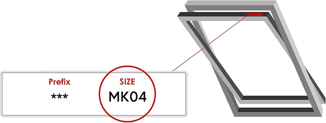 Bloc Jalousien für Velux Dachfenster, weisser Aluminiumrahmen Verdunkelung, MK04 MK04 Weisser Rahmen