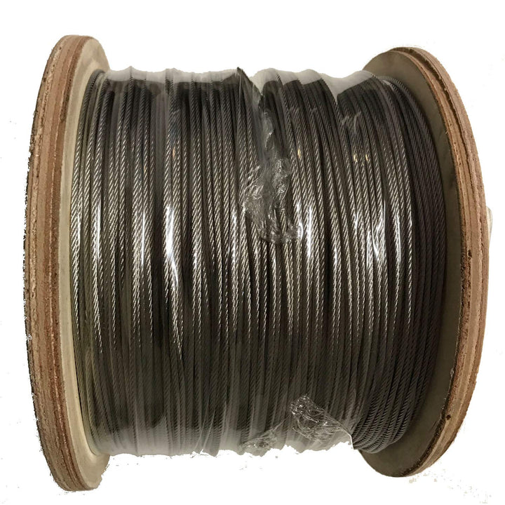 Drahtseil 4mm 100 Meter Edelstahl 7X19 EN 1.4401 weich A4 NIRO, Nirosta 100 Meter Drahtdurchmesser 4