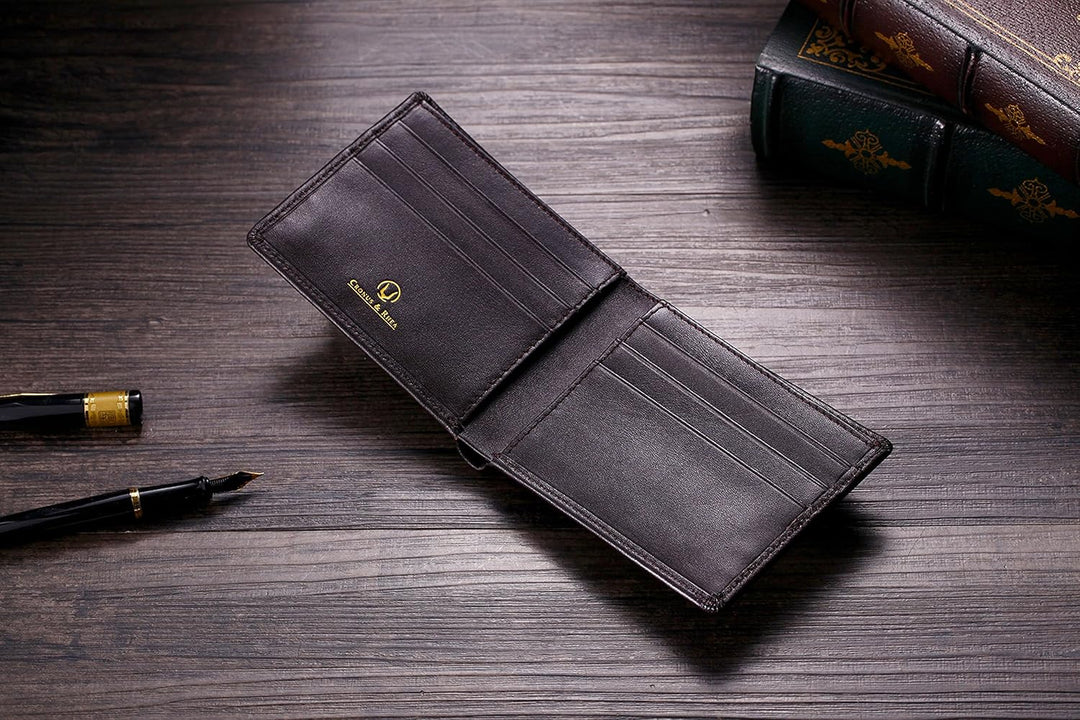 Cronus &amp; Rhea® | Luxus Geldklammer aus exklusivem Leder (Ladon) | Kartenhalter - Kartenetui - Geldbe