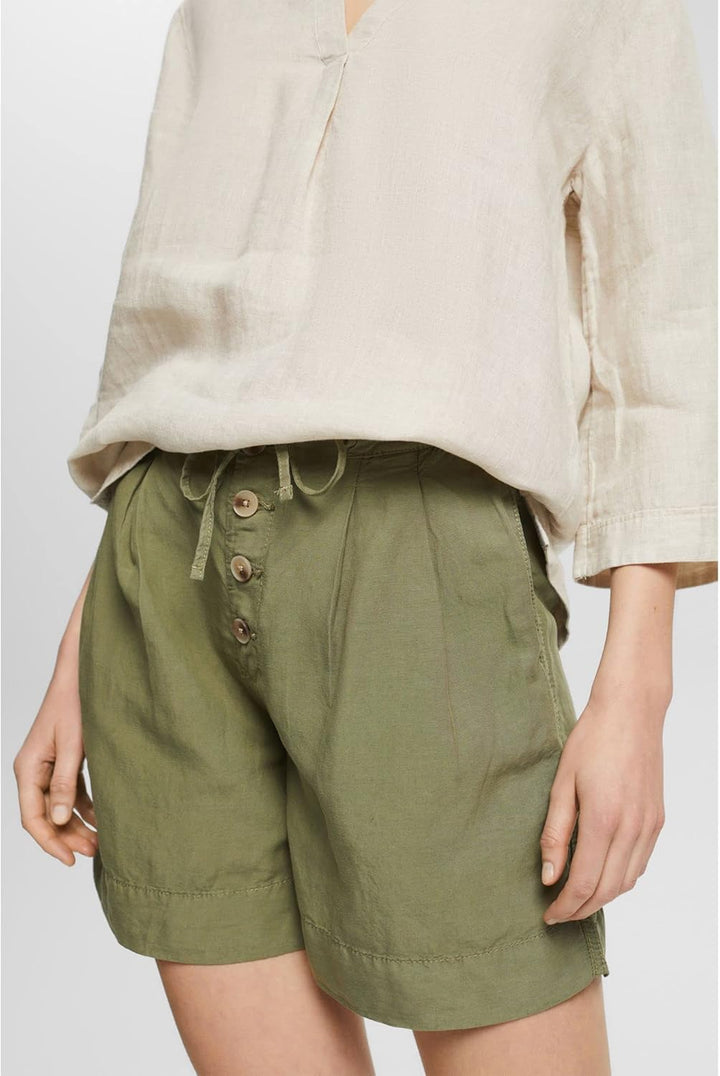 ESPRIT Damen Shorts 042ee1c307 34 345/Light Khaki, 34 345/Light Khaki