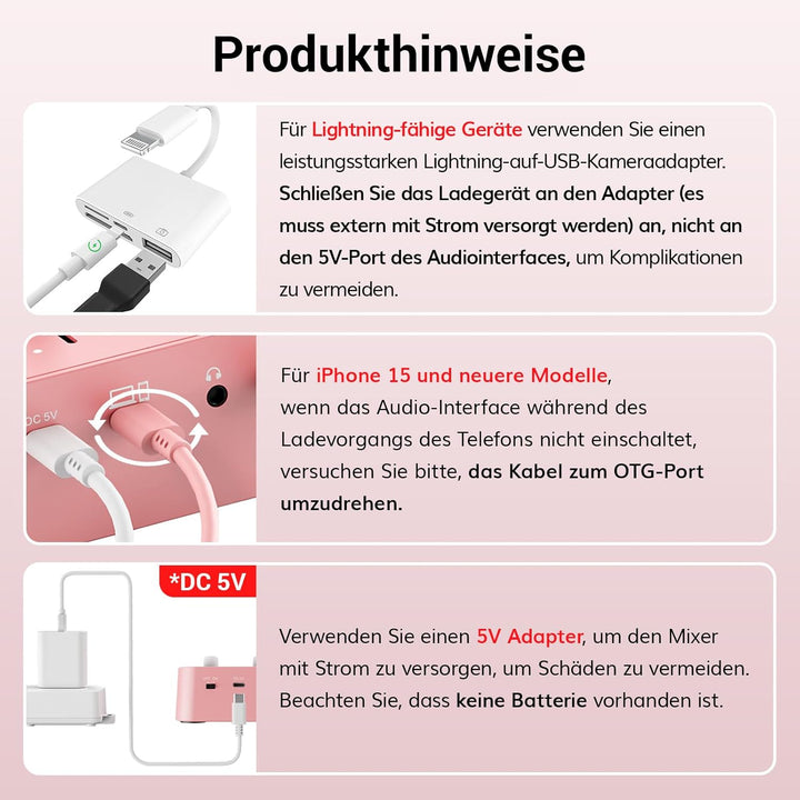 TONOR Podcast Mikrofon Set mit Audio Interface, ASMR Mikrofon, 2 Kondensatormikrofone, Audio Mixer,