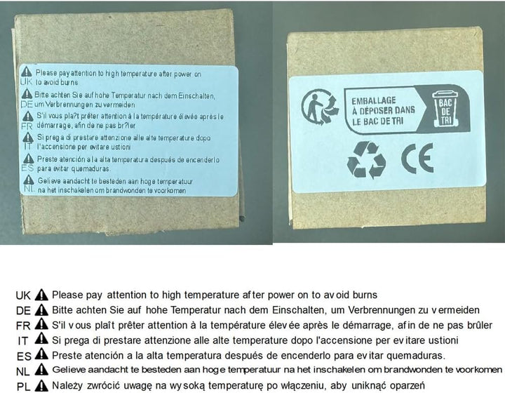 Digitales Lötkolben-Set, 60W, mit Gewindeeinsatz-Spitzen und 100 Stück M3x4x4,5 Gewindeeinsätze Iron