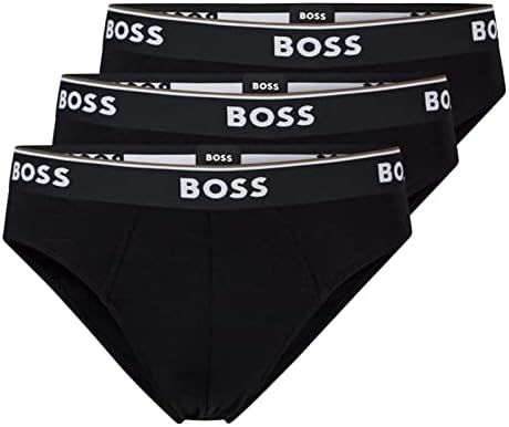 HUGO BOSS Herren Slips (3er Pack) S New - Black001, S New - Black001