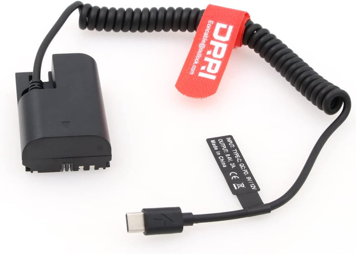 DRRI LP-E6 auf USB Type-C PD Stromkabel für EOS 70D 7D 60D 6D 5D Mark II III 5DS 5DS-R Kameras E6-US
