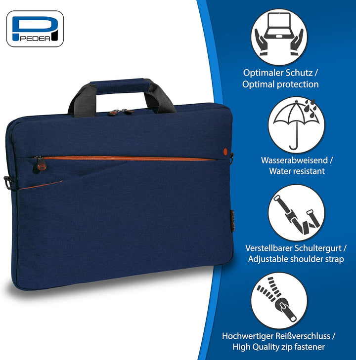 Pedea Laptoptasche 17,3 Zoll Blau, 17,3 Zoll Blau