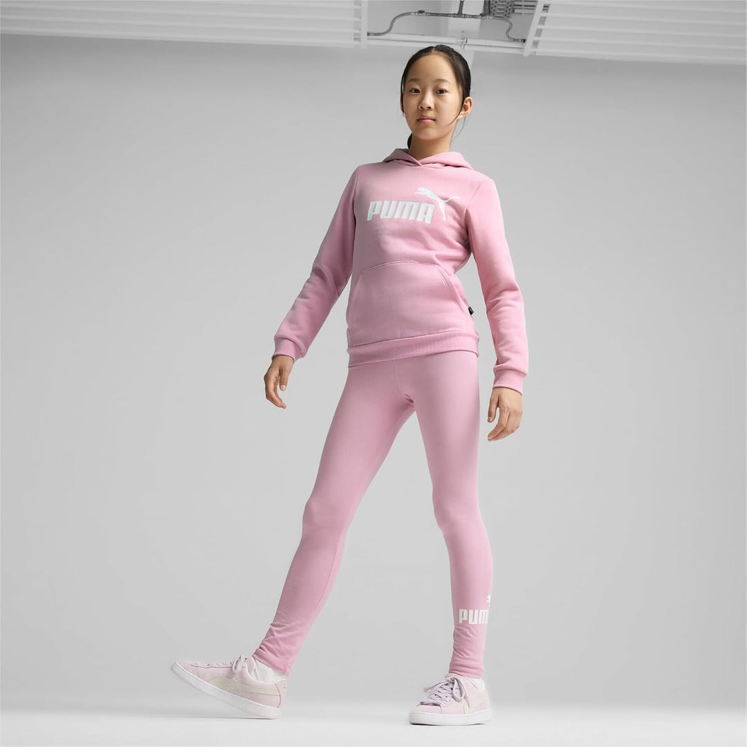 PUMA Damen Ess Logo Hoodie Tr Sweatshirt 128 Mauved Out, 128 Mauved Out