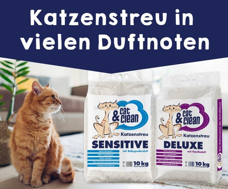 Cat & Clean Katzenstreu Der Extraklasse Klumpendes Einstreu Extrem Saugfähig Naturprodukt Aus Benton