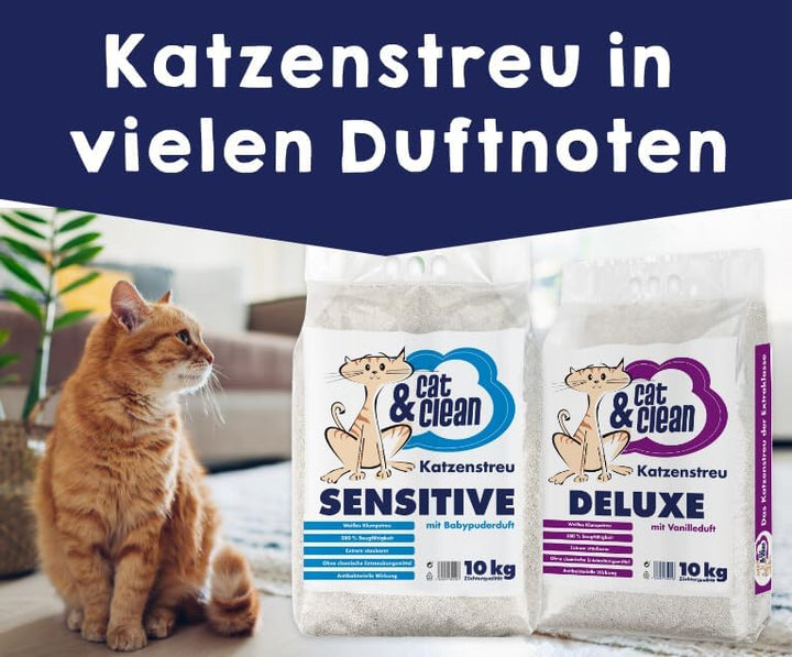 Cat & Clean Katzenstreu Der Extraklasse Klumpendes Einstreu Extrem Saugfähig Naturprodukt Aus Benton