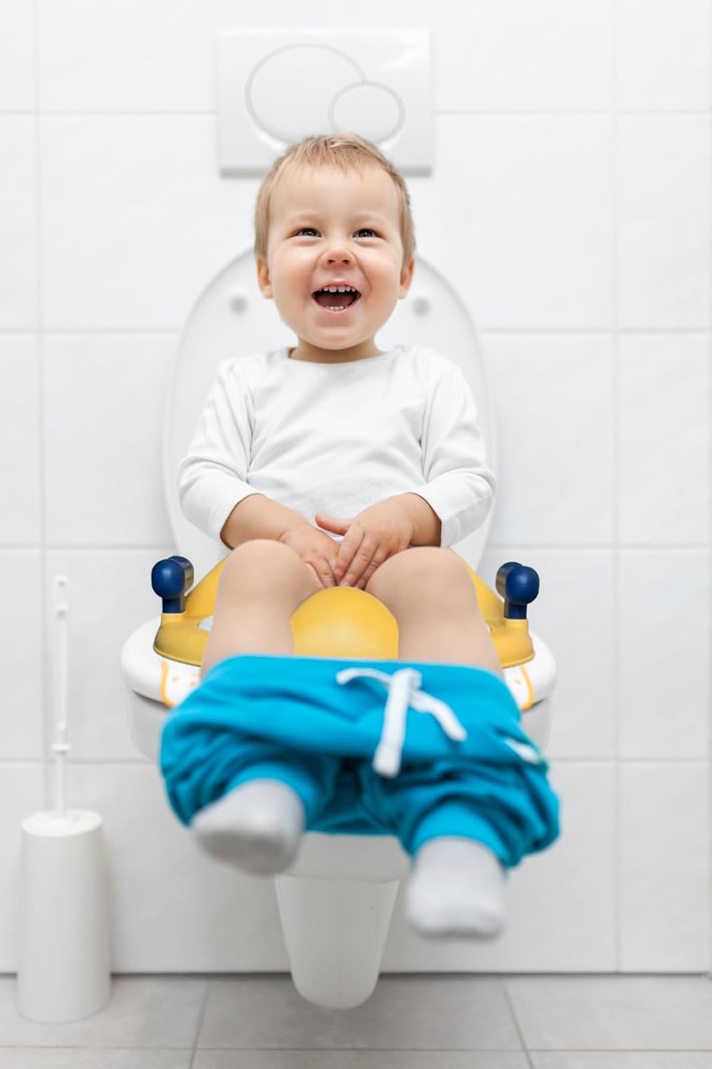 Toilettensitz für Kinder mit Stepper (Gelb) Gelb mit Treppe, Gelb mit Treppe