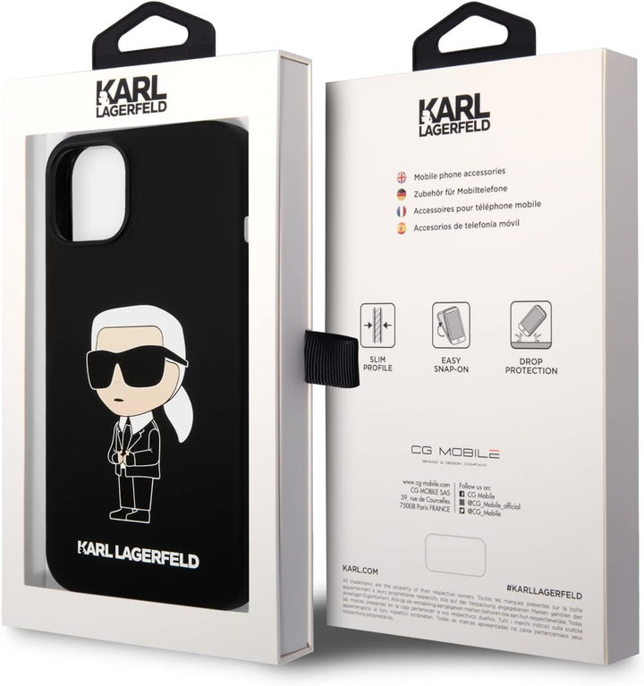 KARL LAGERFELD KLHCP14MSNIKBCK Hülle für iPhone 14 Plus 6,7" hardcase Schwarz SI