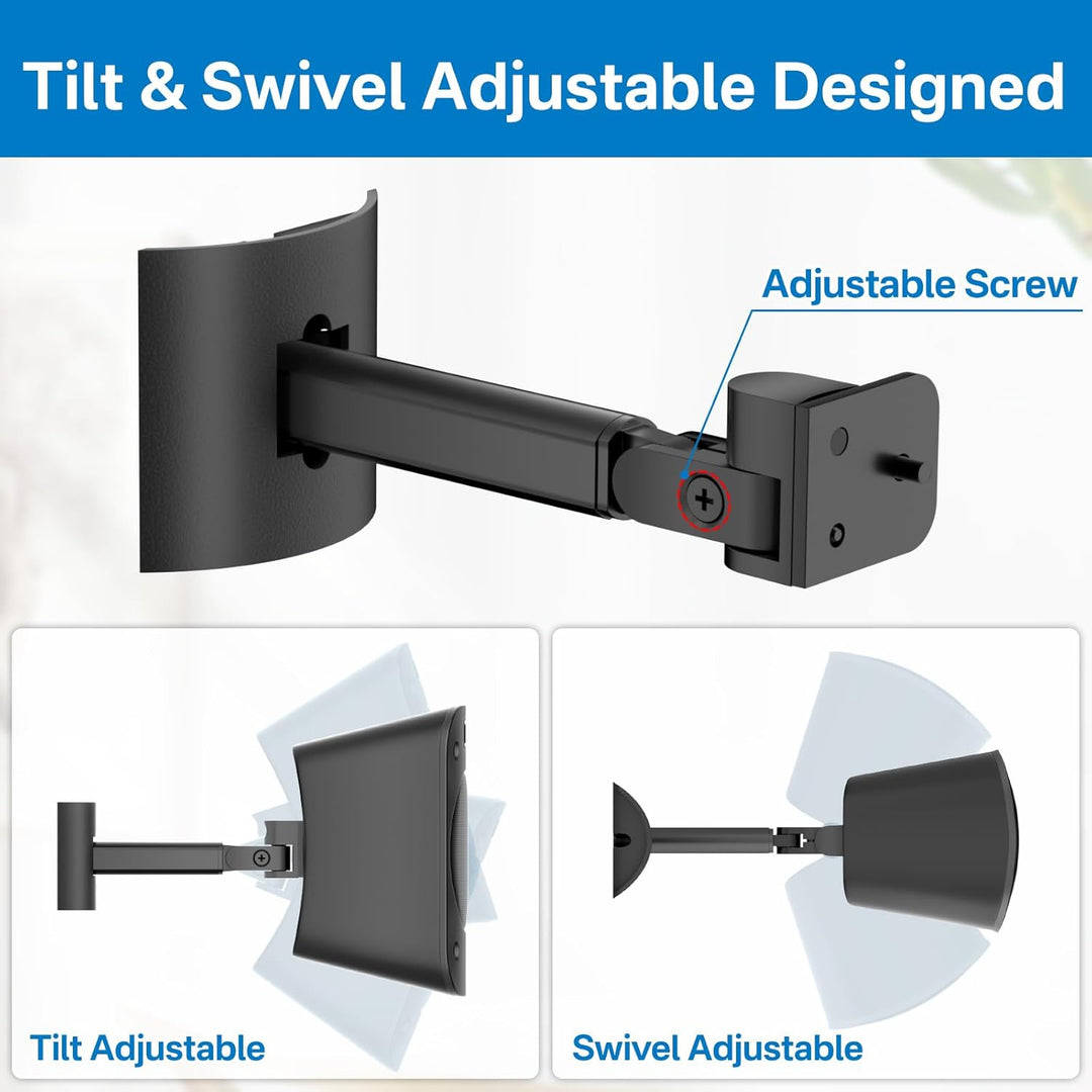 YIWAN Wand- und Deckenhalterung für Logitech Z906 5.1 Surround Sound Syestem Satellitenlautsprecher,