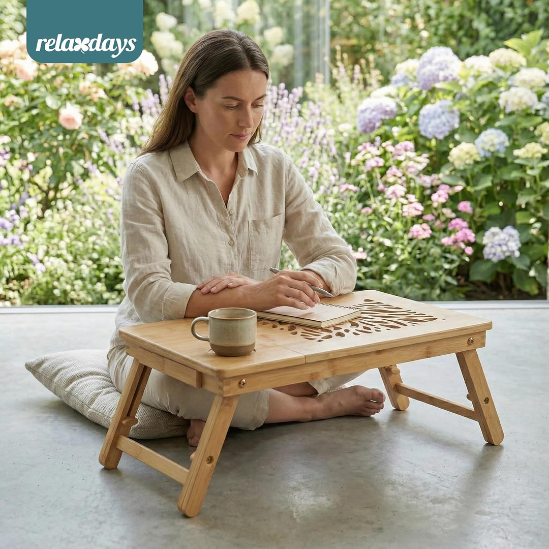 Relaxdays Laptop-Ständer, für 11,6-17,3 Zoll, höhenverstellbarer Laptophalter, Getränkehalter, Schub