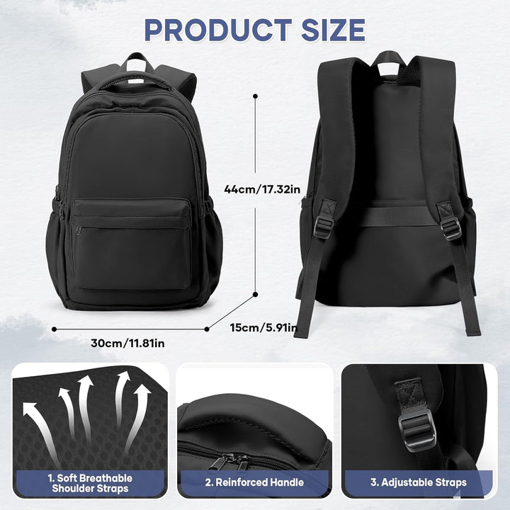 WEPLAN Schultasche Schulrucksack für Mädchen, leichte Schultaschen für Mädchen im Teenageralter, was