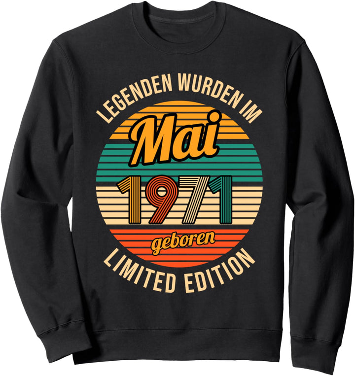 Mai 1971 50.Geburtstag Mann 50 Jahre Sweatshirt