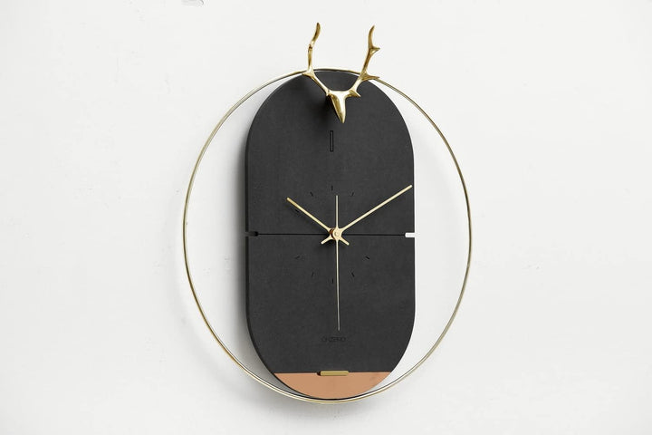 ONZENO Design Wanduhr 'The Dark Sky.' ohne Tickgeräusche