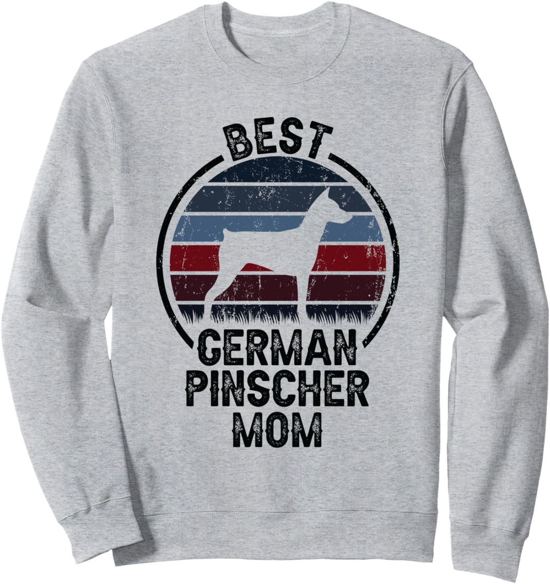 Beste Hund Mutter Mama - Vintage Deutsch Pinscher Sweatshirt