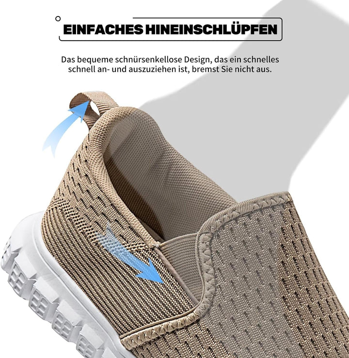 Oltyutc Herren Sneakers Slip On Schuhe Laufschuhe Sportschuhe Tennisschuhe Walkingschuhe Bequem Atmu