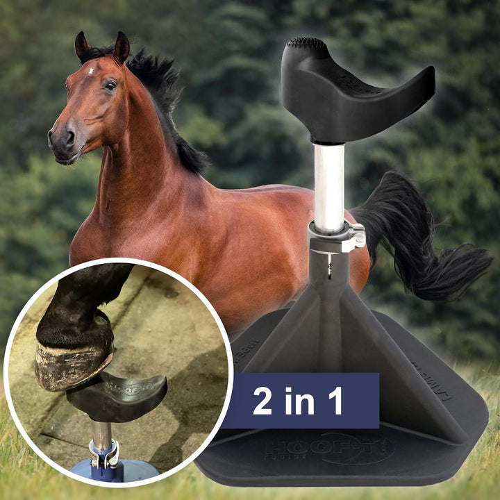 Hoof-It Blacksmith Farrier Hufständer, Schwarz