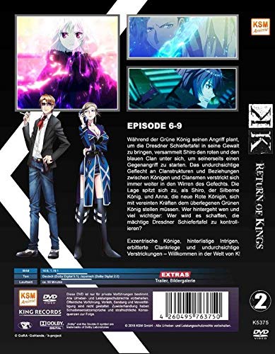 K - Return of Kings - Staffel 2.2: Episode 06-09, DVD