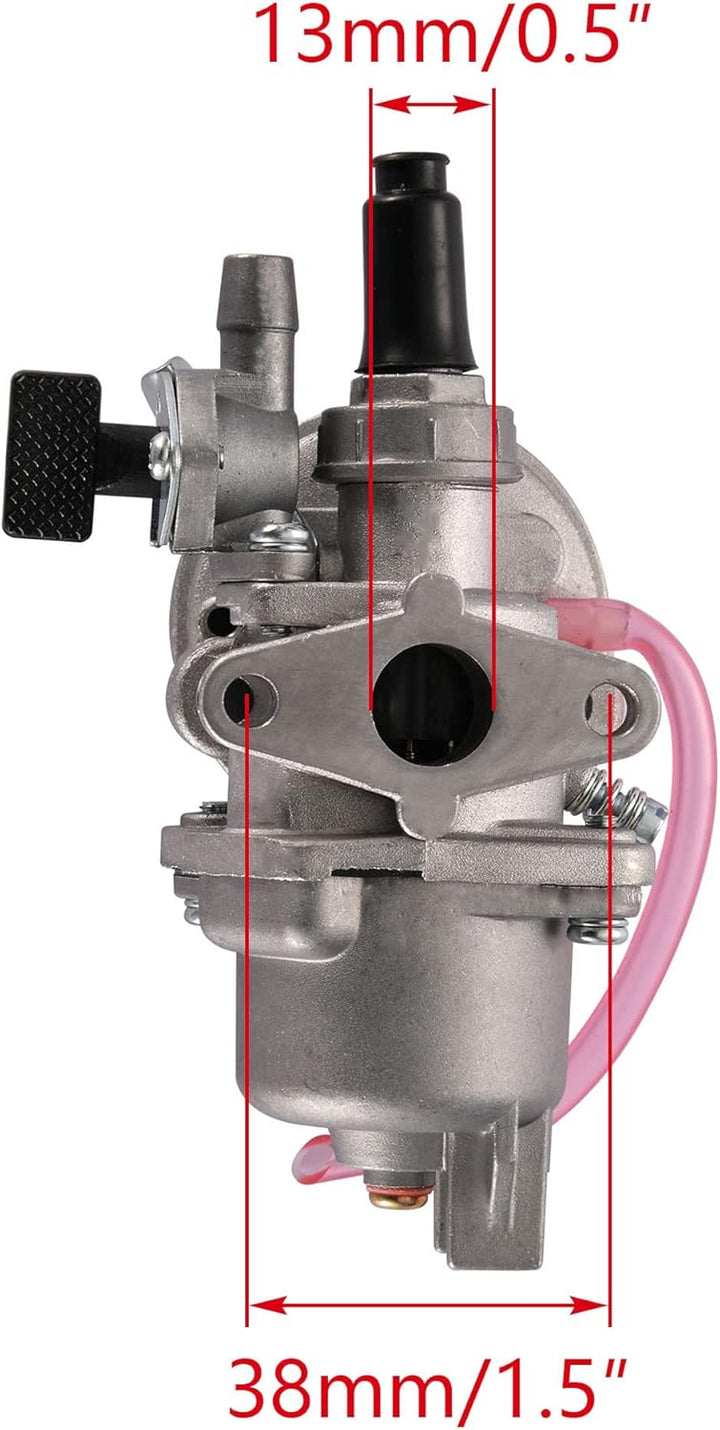 WOOSTAR PZ13 13mm Vergaser Ersatz für 2 Stroke 47ccm 49ccm 50ccm Pocketbike Motor Mini Quad ATV Dirt