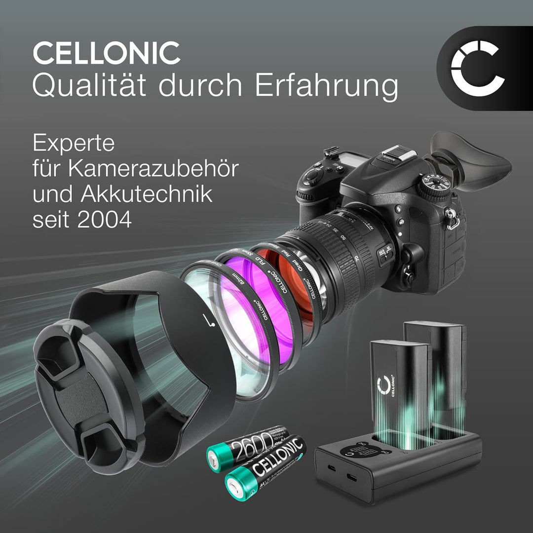 CELLONIC, Akku für Kamera kompatibel mit GoPro Hero 4, 4 Black, 4 Silver, 4 Plus (3.8V, 1160mAh) 1x