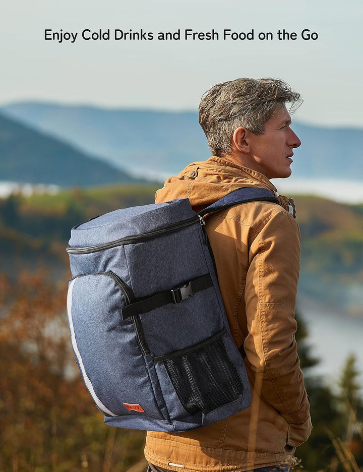 besrey Thermo-Rucksack, 30 l, Thermo-Rucksack, isoliert, hält Lebensmittel warm oder kalt, für Campi