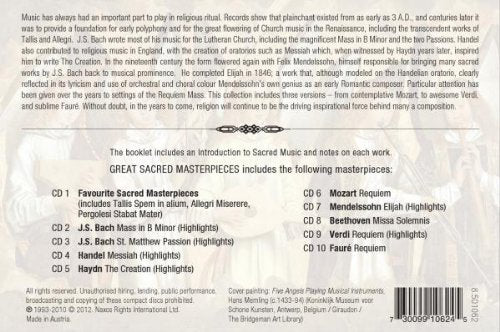 Grosse Geistliche Meisterwerke - Naxos Jubiläumsbox, Audio-CD