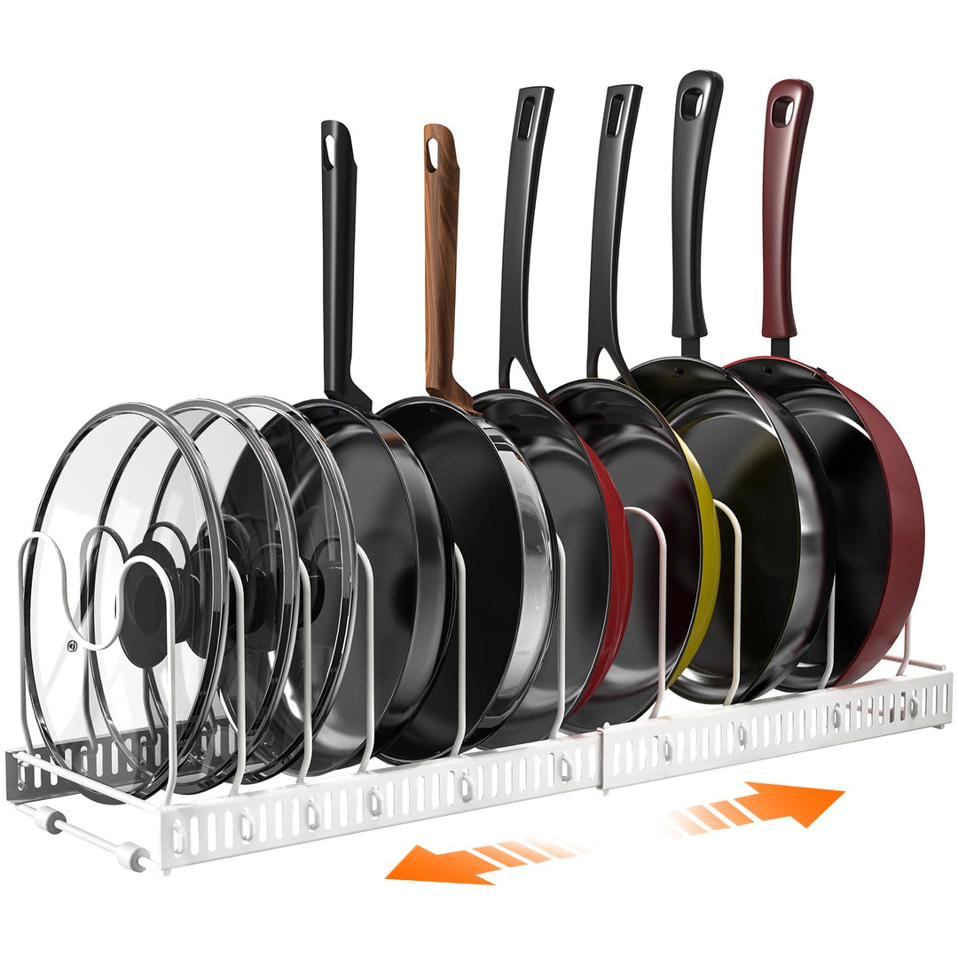Puricon Deckel und Pfannenhalter Topfdeckelhalter Pfannen Aufbewahrung Topf Organizer Pan Rack für K