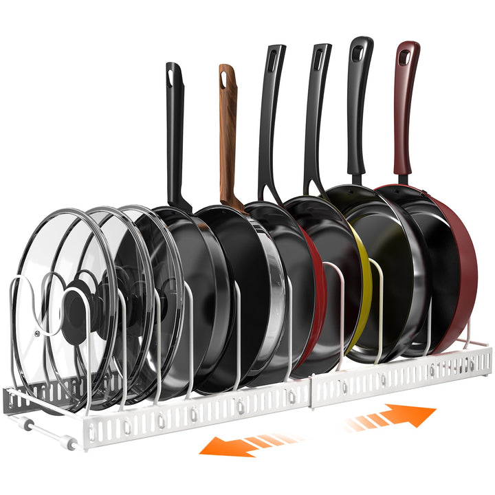 Puricon Deckel und Pfannenhalter Topfdeckelhalter Pfannen Aufbewahrung Topf Organizer Pan Rack für K