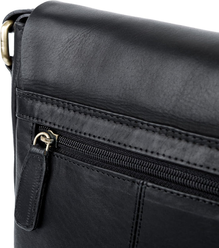 FEYNSINN BERLIN Umhängetasche JACKSON aus Premium Leder I Messenger bag klein für Herren und Damen i