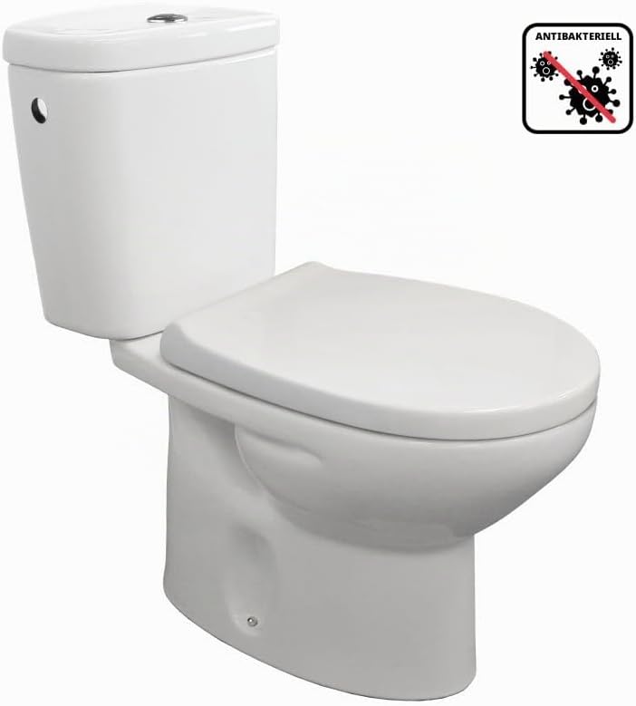 TATAY Toilettendeckel Universal mit Absenkautomatik | Einfache Montage | Hohe Widerstandsfähigkeit &
