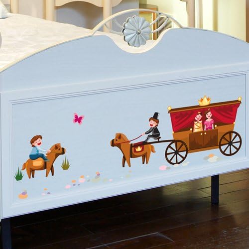 Wandkings Prinzessinnen Welt Wandsticker Megapack Set, 100 Aufkleber, Gesamtfläche 260 x 70 cm