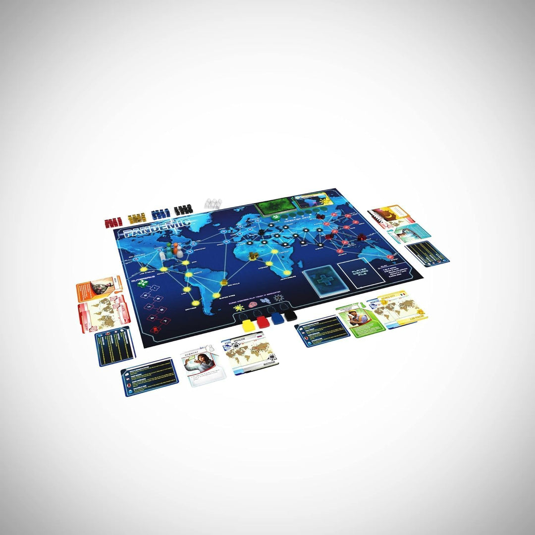 Z-Man Games , Pandemic , Board Game , Ages 8+ , 2-4 Players , 45 Minutes Playing Time