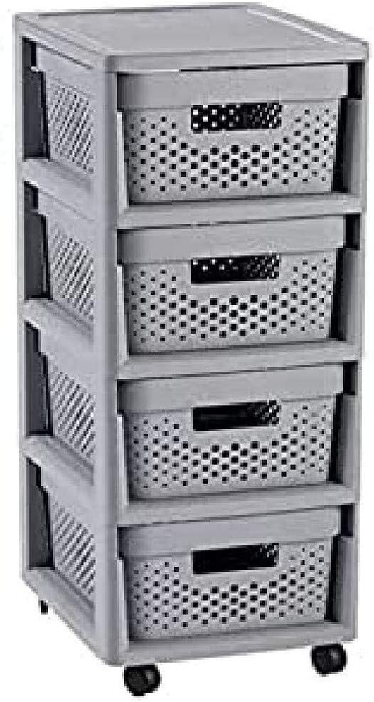 Curver Regal INFINITY mit 4 Schubladen