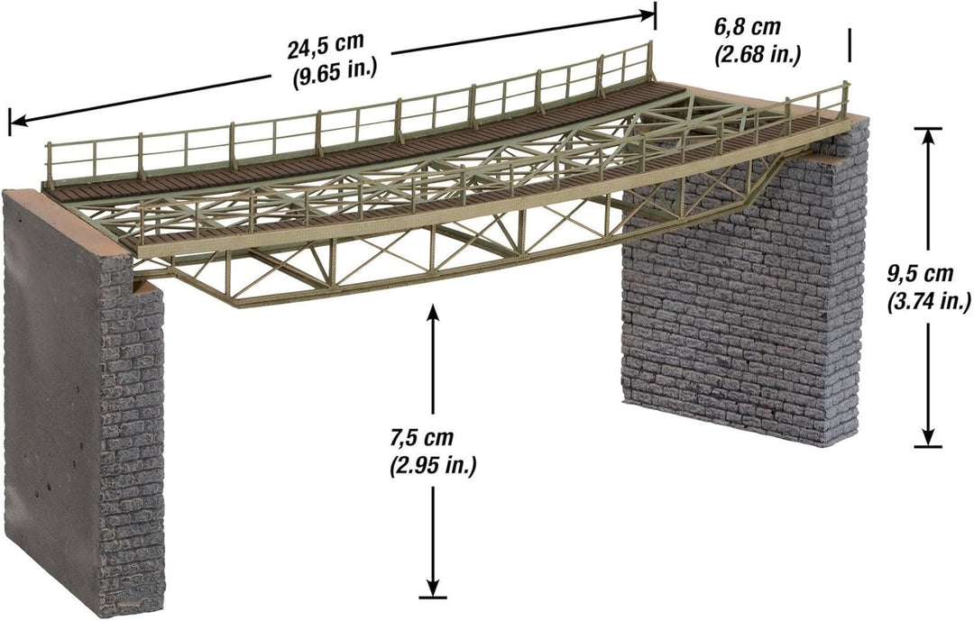 Noch 67026 - Brückenfahrbahn gebogen R2