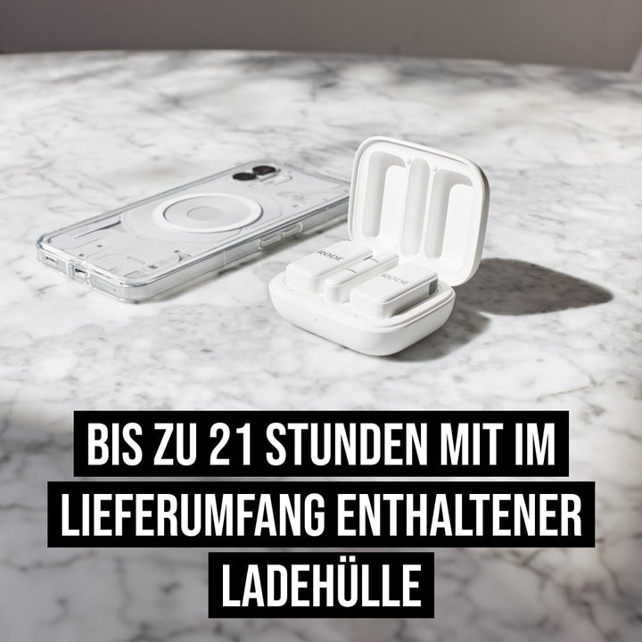 RØDE Wireless Micro - Kompaktes drahtloses Mikrofon, zwei Mikrofone mit Ladekoffer für die Erstellun