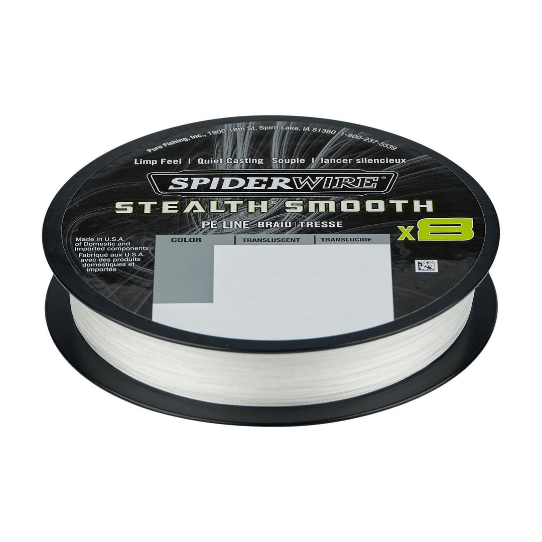 Spiderwire Stealth Smooth 8 geflochtene Schnur, 300 m durchsichtig 0.23mm/23.6kg/52lb, durchsichtig