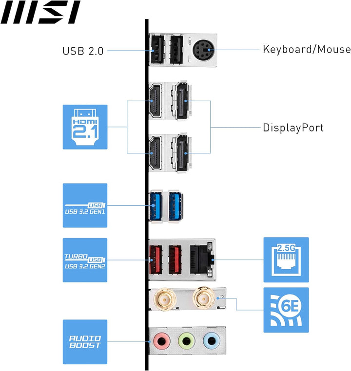 MSI PRO B760M-A WiFi DDR4 Mainboard Micro-ATX - Unterstützt Intel Core Prozessoren der 12. und 13. G