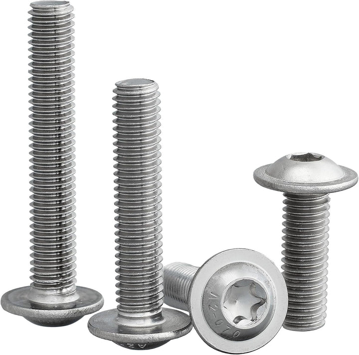 Linsenkopfschraube mit Flansch und Innensechsrund/Torx (ISR,TX) nach Norm: ISO 7380-2 rostfreier Ede