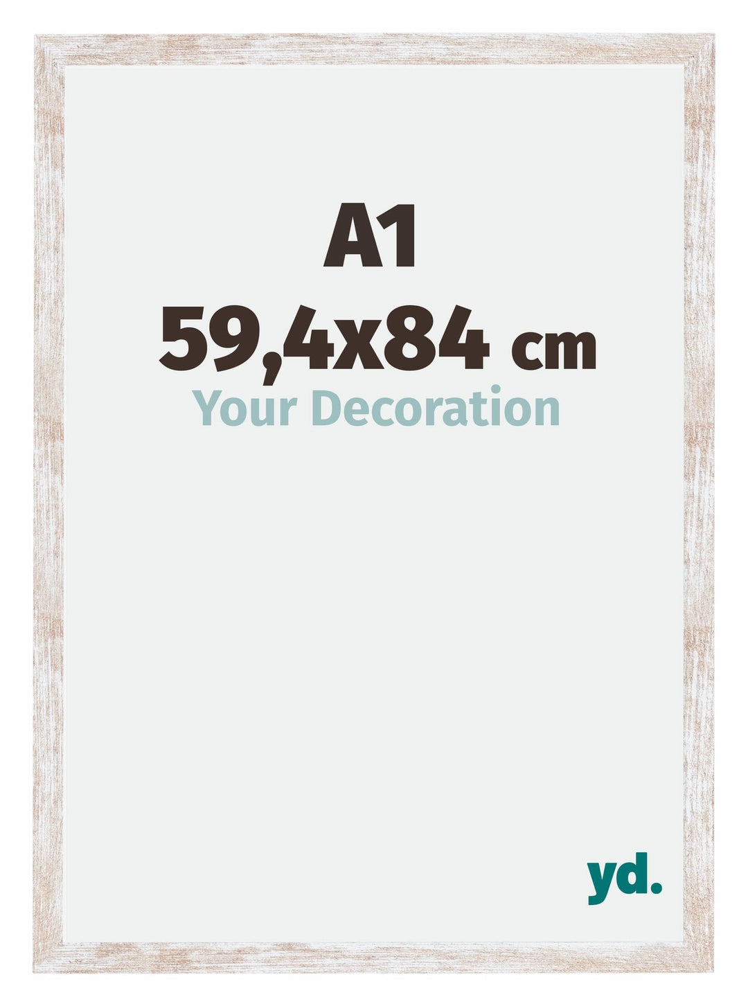 yd. Your Decoration - Bilderrahmen 59,40x84,00 cm - Bilderrahmen aus MDF mit Acrylglas - Antireflex