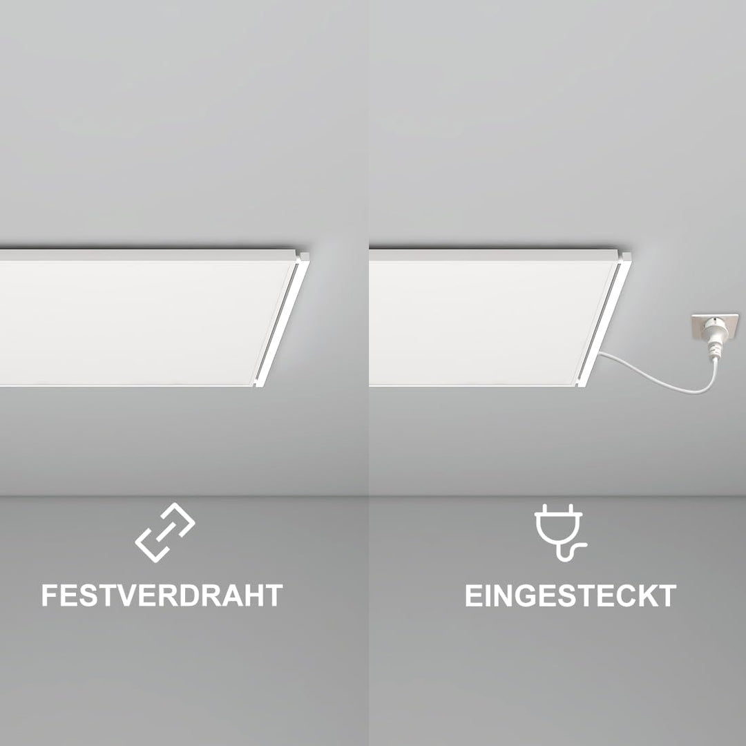Infrarotheizung Deckenmontage 700W, Infrarot Deckenheizung mit LED Licht Beleuchtung Kaltweiss/Warmw