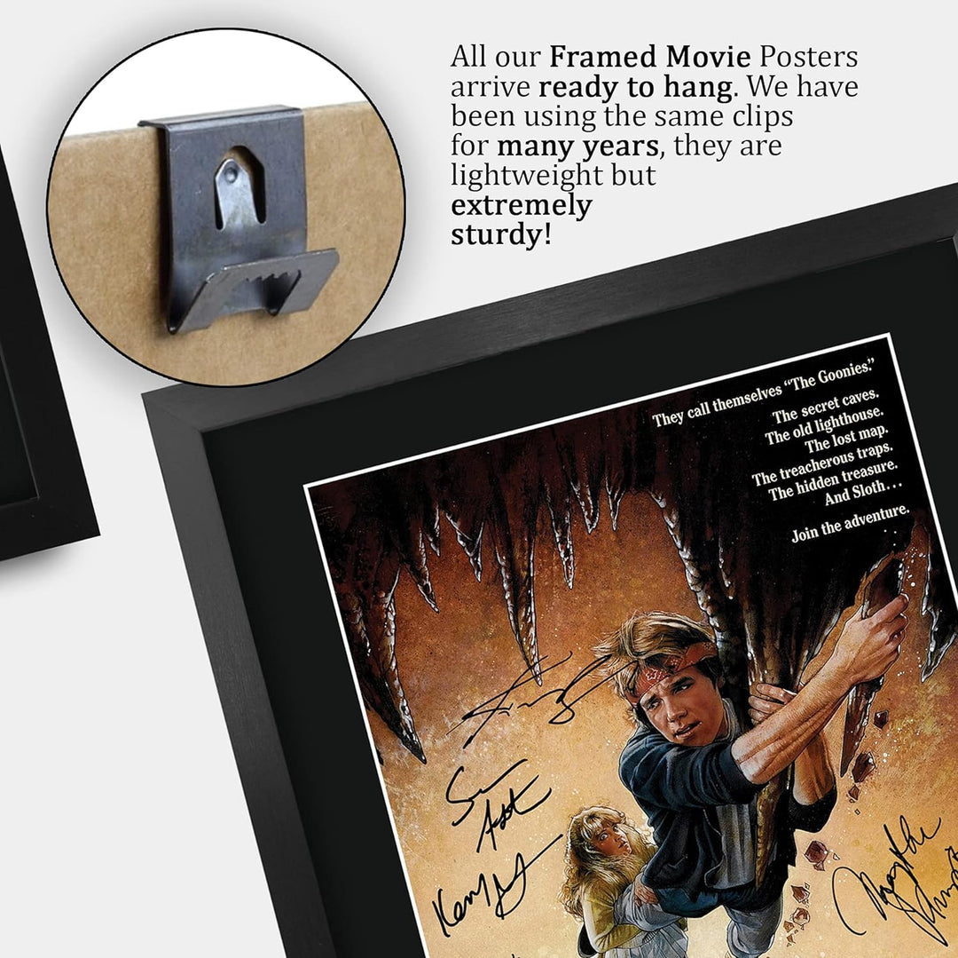 HWC Trading Goonies The Cast Geschenke Printed Poster Autogramm Bild für Film-Memorabilia Fans Signe