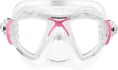 Cressi Herren Nano Taucherbrille UNI Transparent/Rosa, UNI Transparent/Rosa