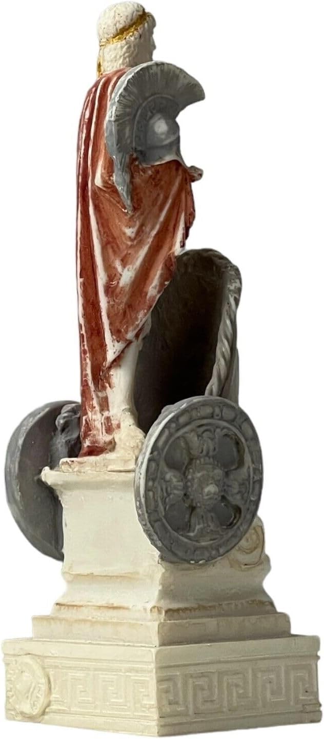 Ares Mars Skulptur, griechisch, römisch, Gott des Krieges, handbemalt, 17 cm